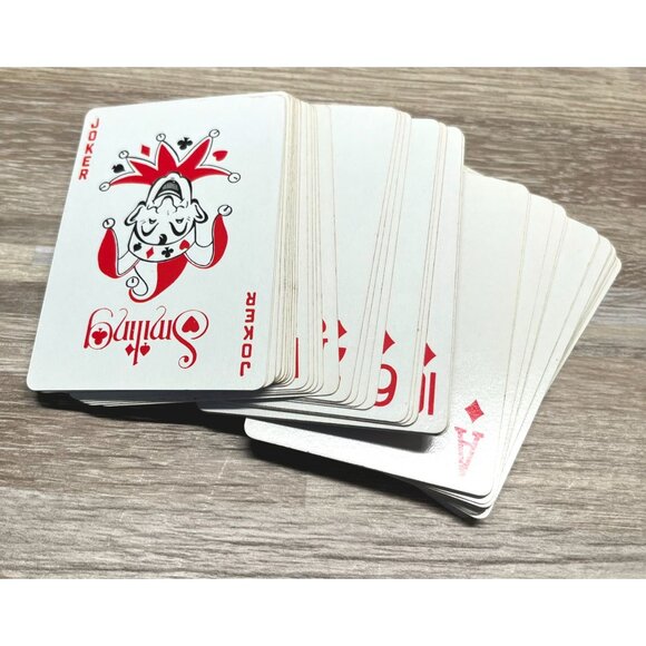 Golf Playing Cards in Wood Box 2 Decks Vintage Office Desk Display - Picture 3 of 12